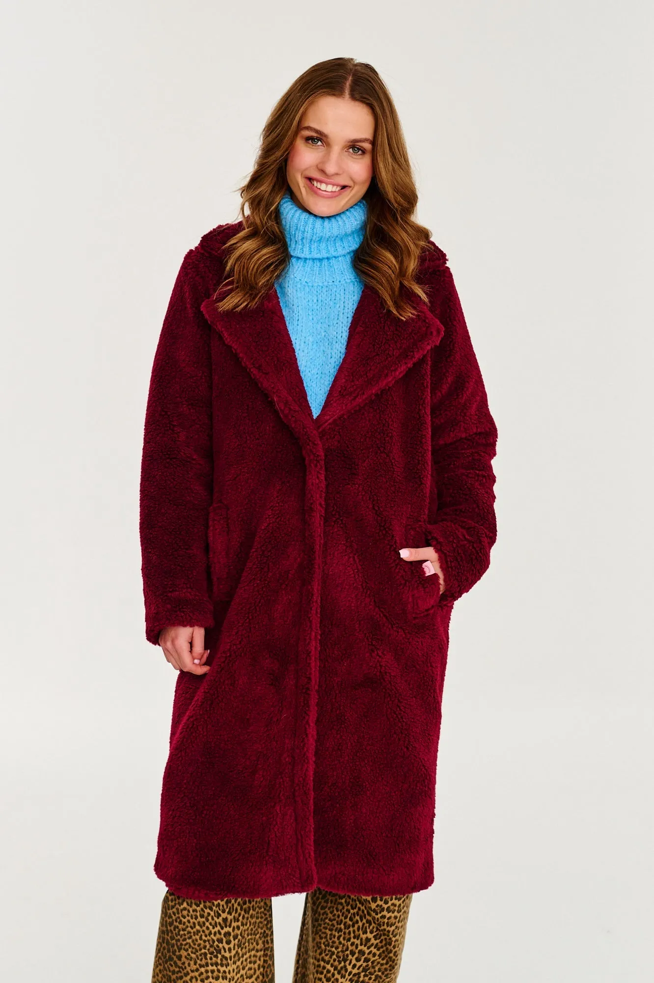 Ruby Wave Teddy Coat