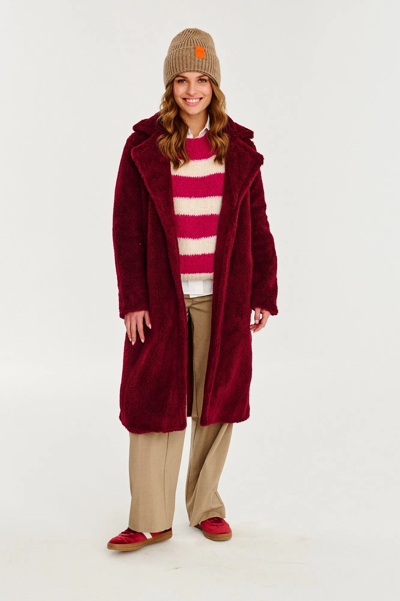 Ruby Wave Teddy Coat