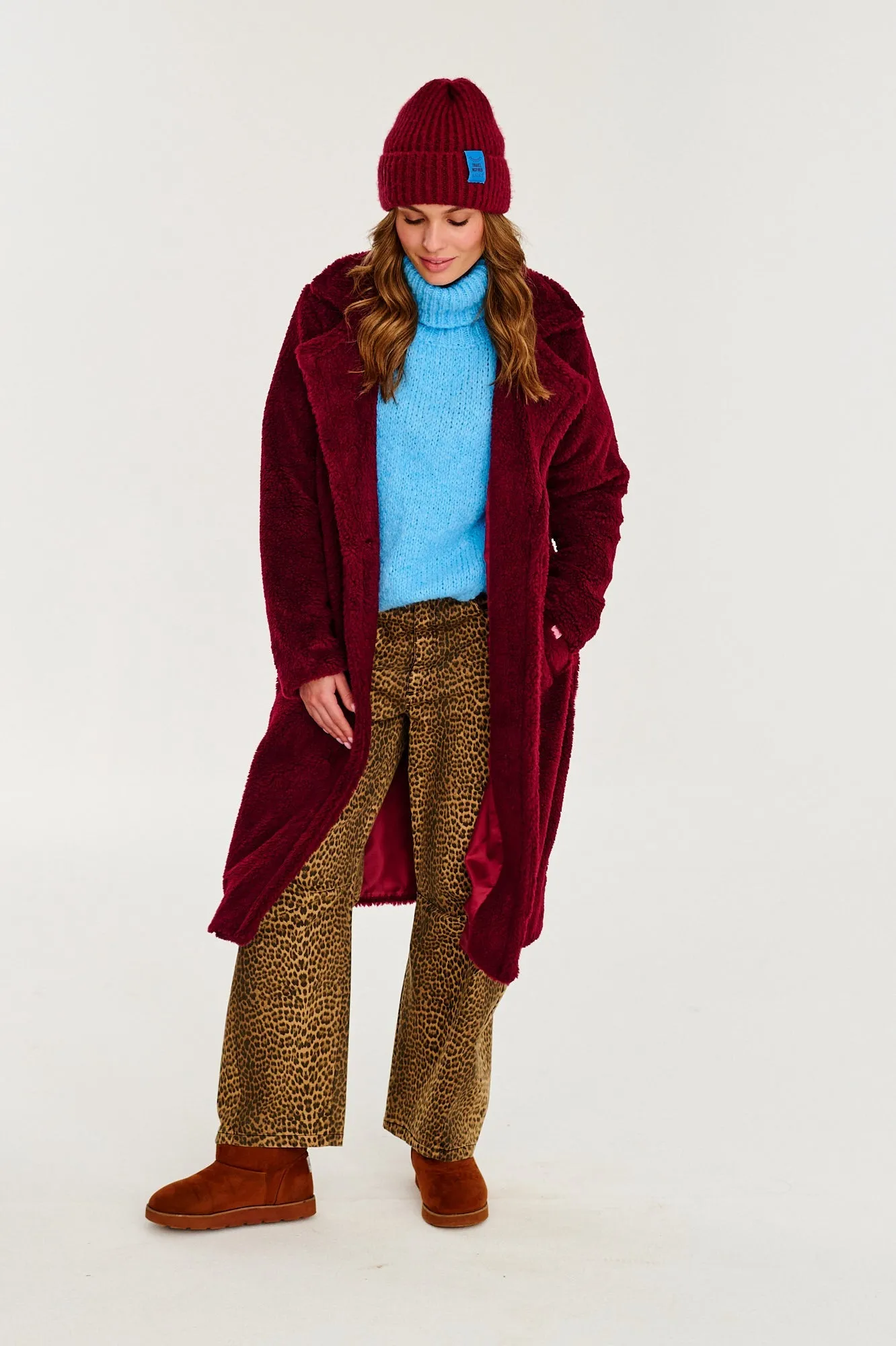 Ruby Wave Teddy Coat