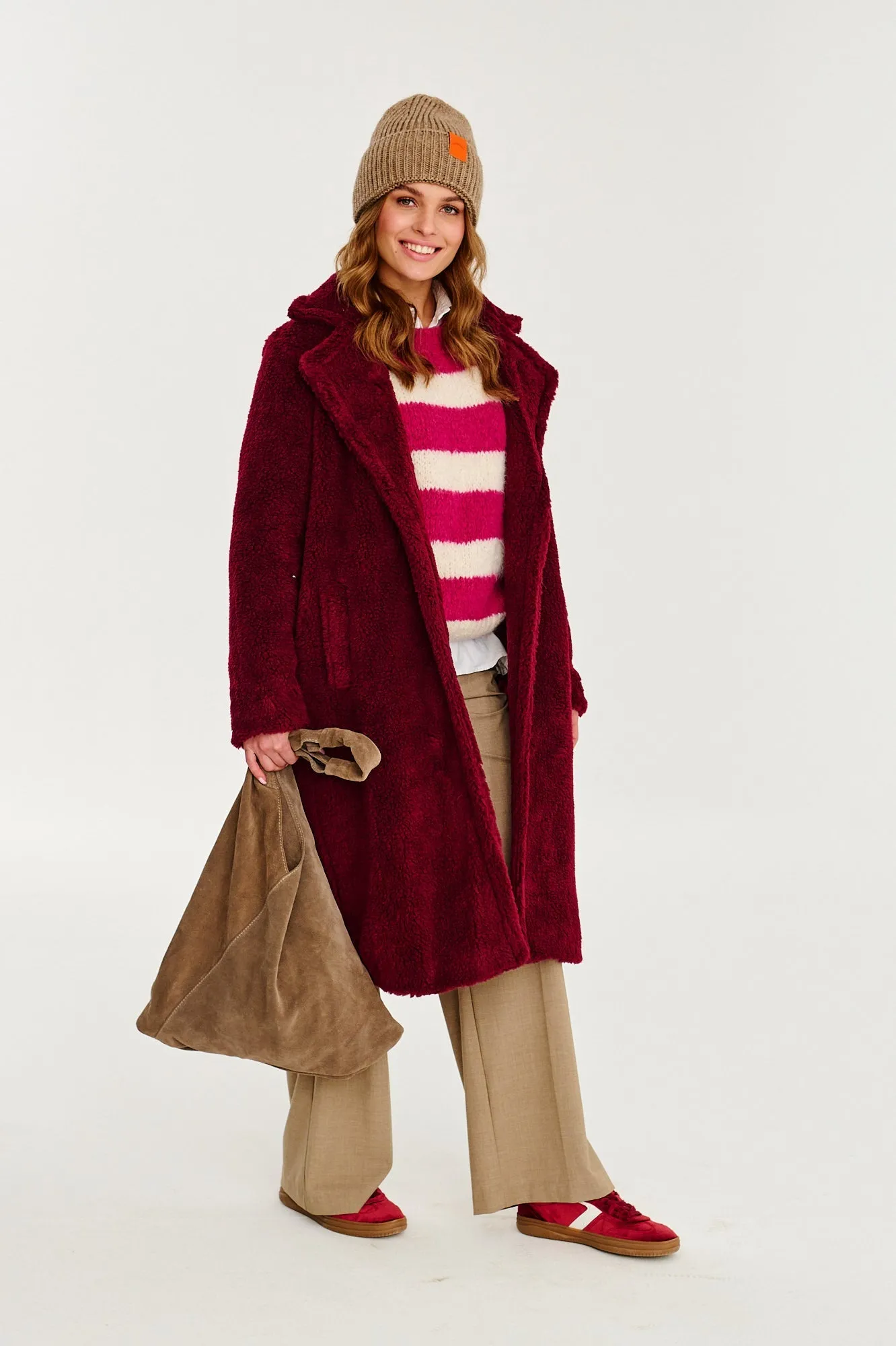 Ruby Wave Teddy Coat