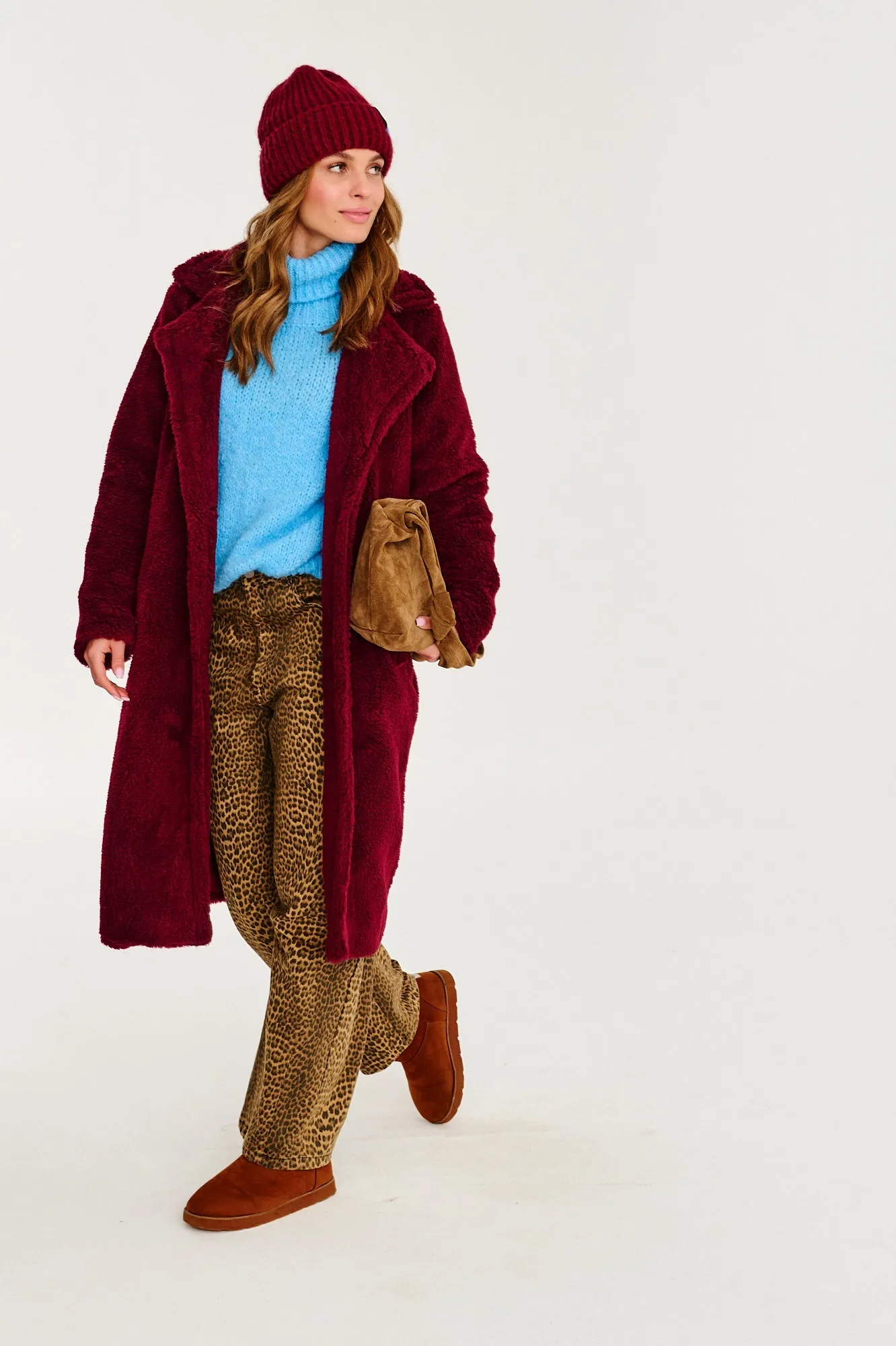 Ruby Wave Teddy Coat