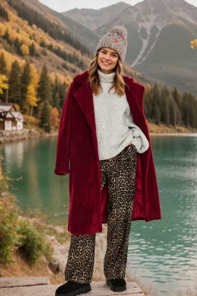 Ruby Wave Teddy Coat