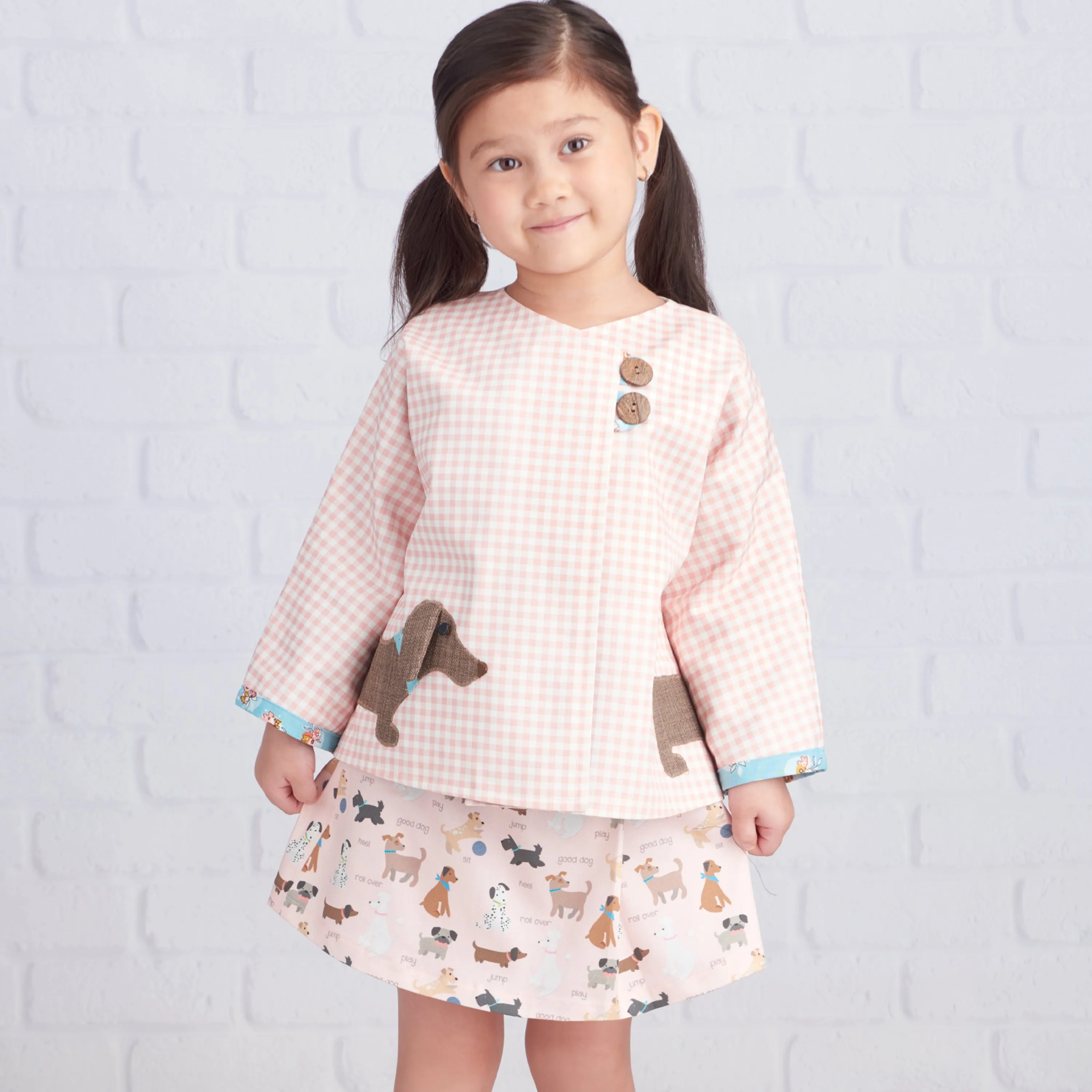 Simplicity Pattern S9504 Children's Jacket, Skirt, Cropped Pants and Purse