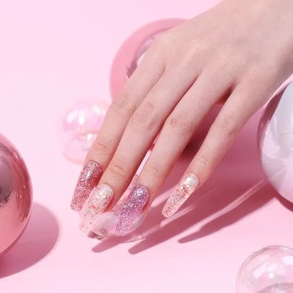 Splash Of Glitters - 6 Colors Poly Nail Gel Kit