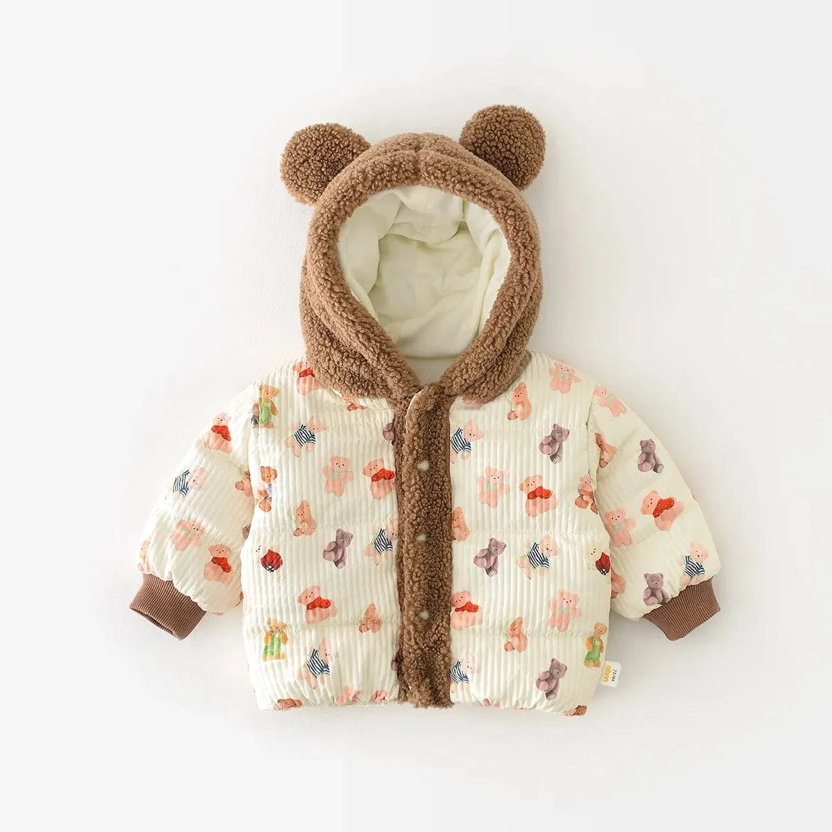 Teddy Bear Fleece Hooded Coat