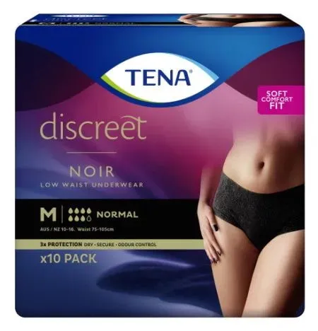 Tena Discreet Pants Black Medium (Packet 10)