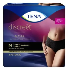 Tena Discreet Pants Black Medium (Packet 10)