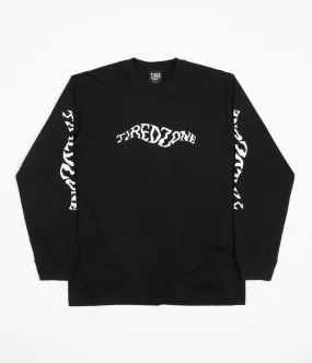 Tired Zone Long Sleeve T-Shirt - Black