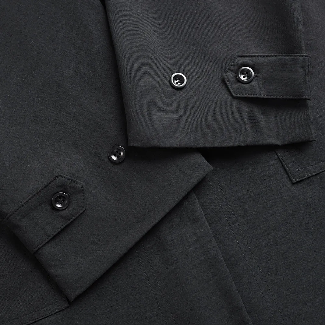 TODAMU® Loose-Fit Stand Collar Trench Coat