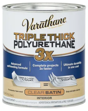 Varathane® 284473 Triple Thick Polyurethane, Satin, 1 Qt