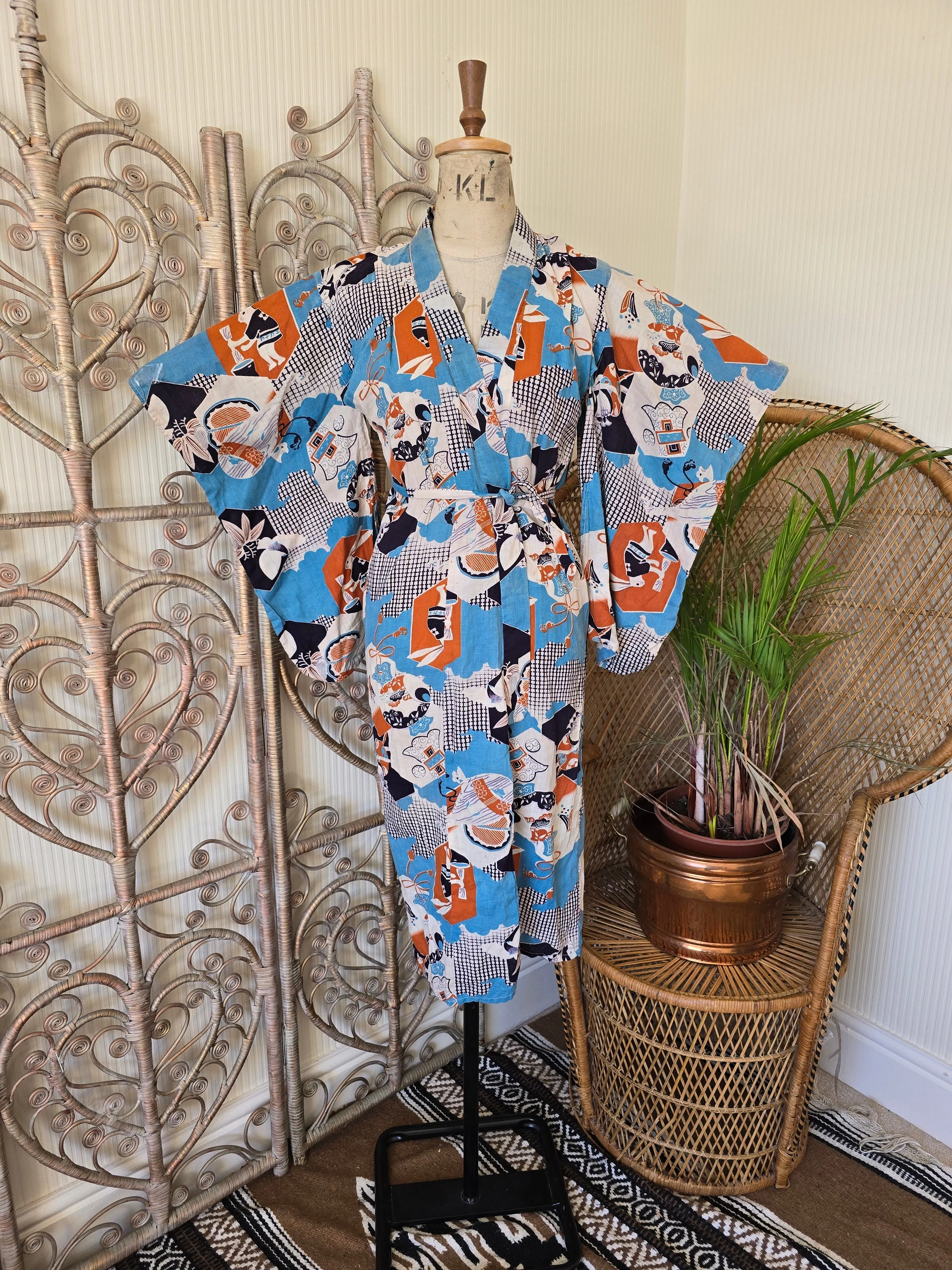 Vintage Japanese kimono Jacket or dress