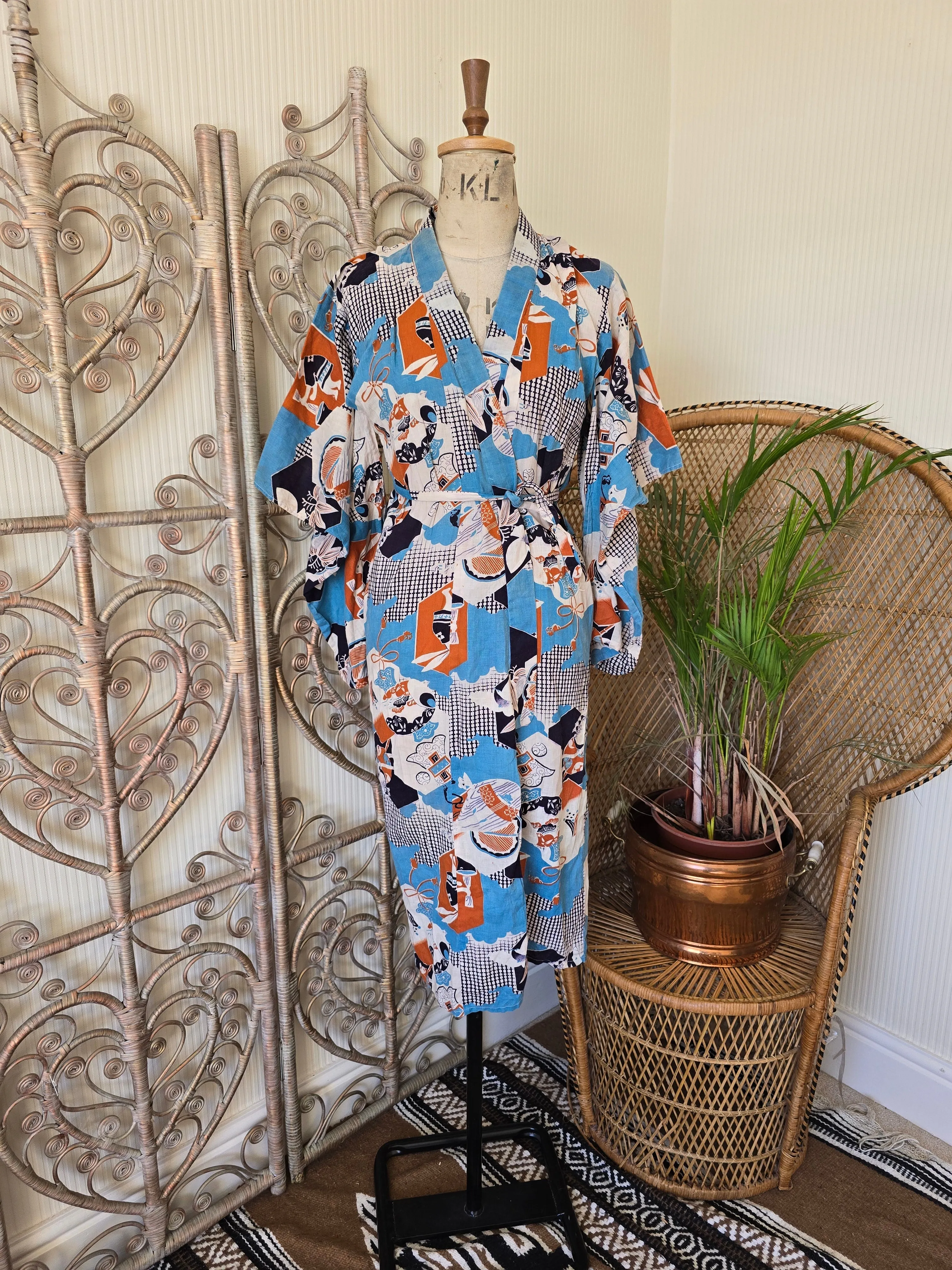 Vintage Japanese kimono Jacket or dress