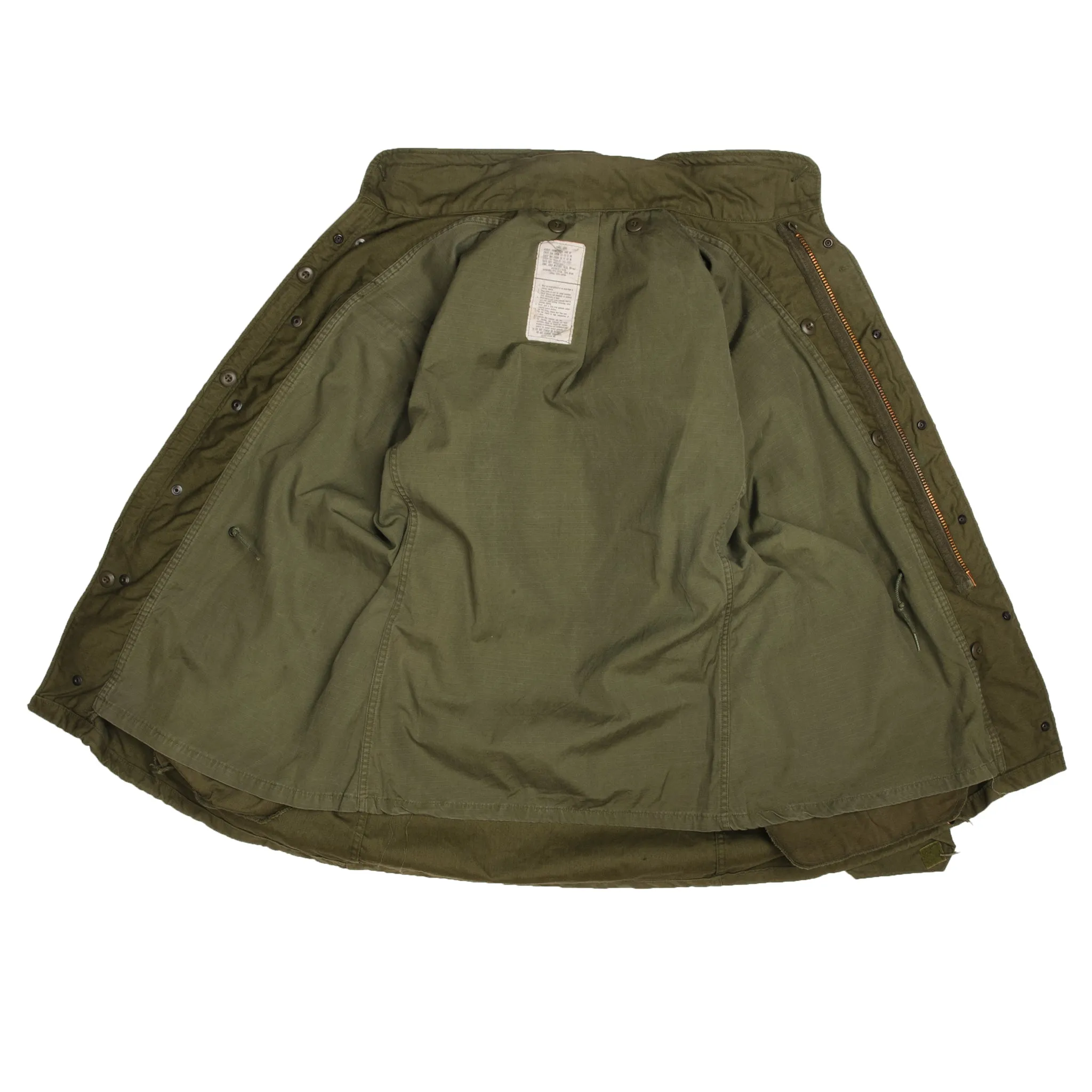 VINTAGE US ARMY M-1965 M65 FIELD JACKET 1982 SIZE SMALL LONG