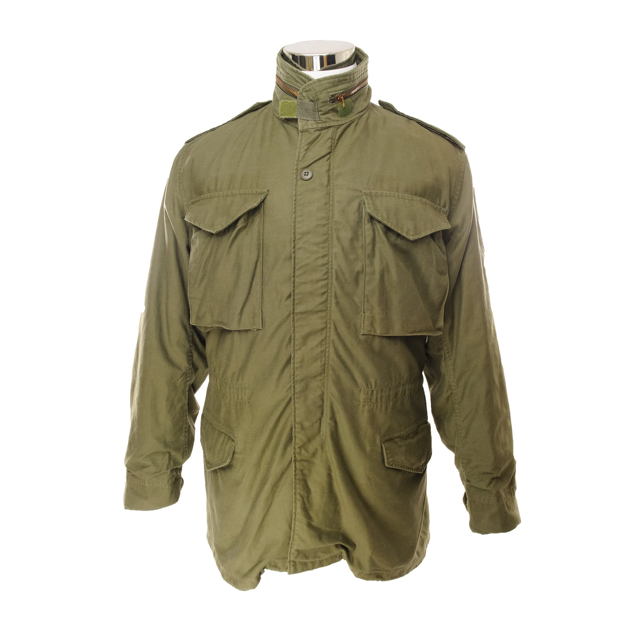 VINTAGE US ARMY M-1965 M65 FIELD JACKET 1982 SIZE SMALL LONG