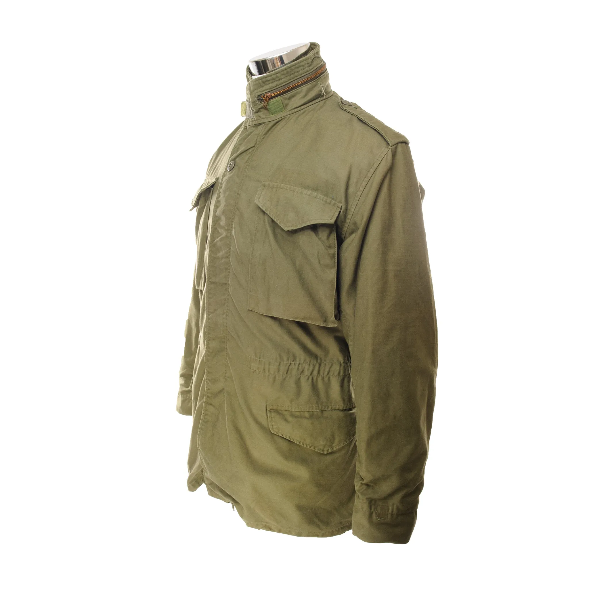VINTAGE US ARMY M-1965 M65 FIELD JACKET 1982 SIZE SMALL LONG