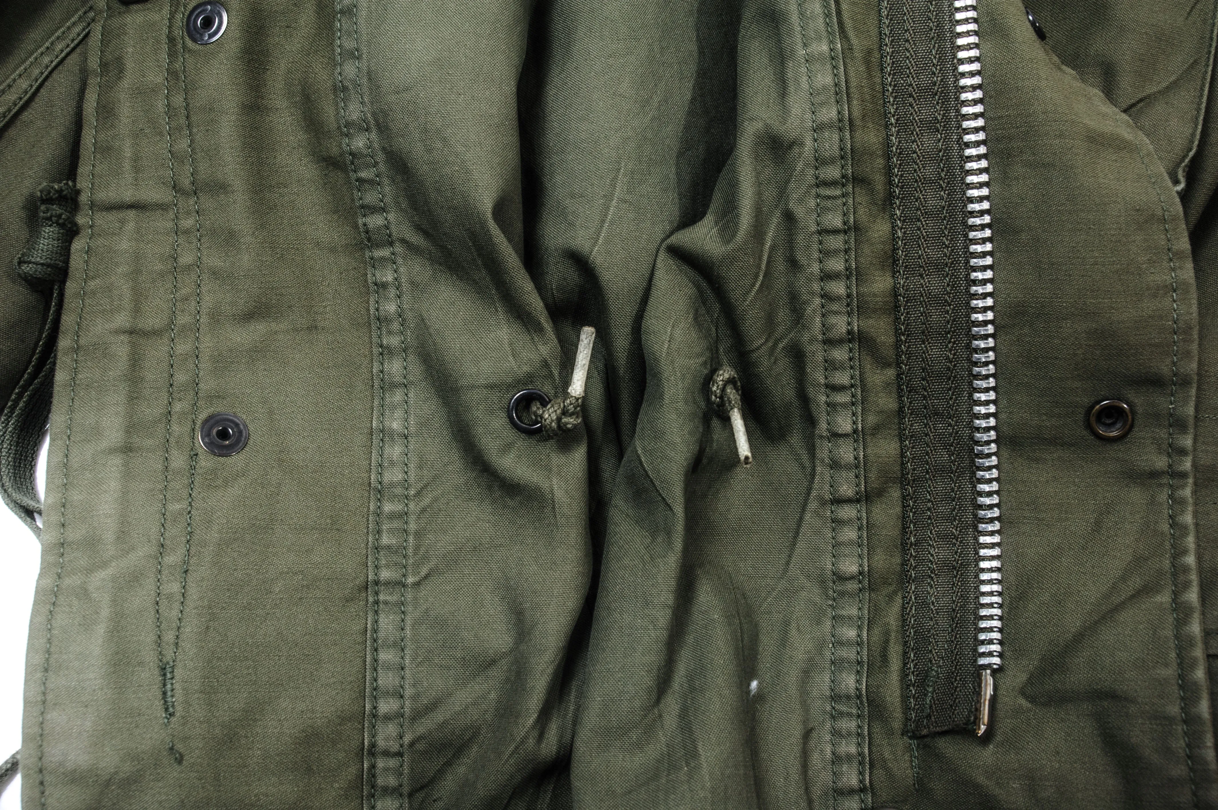 VINTAGE US ARMY M65 FIELD JACKET 1967 VIETNAM WAR 3RD ARMY PATCH SMALL REGULAR